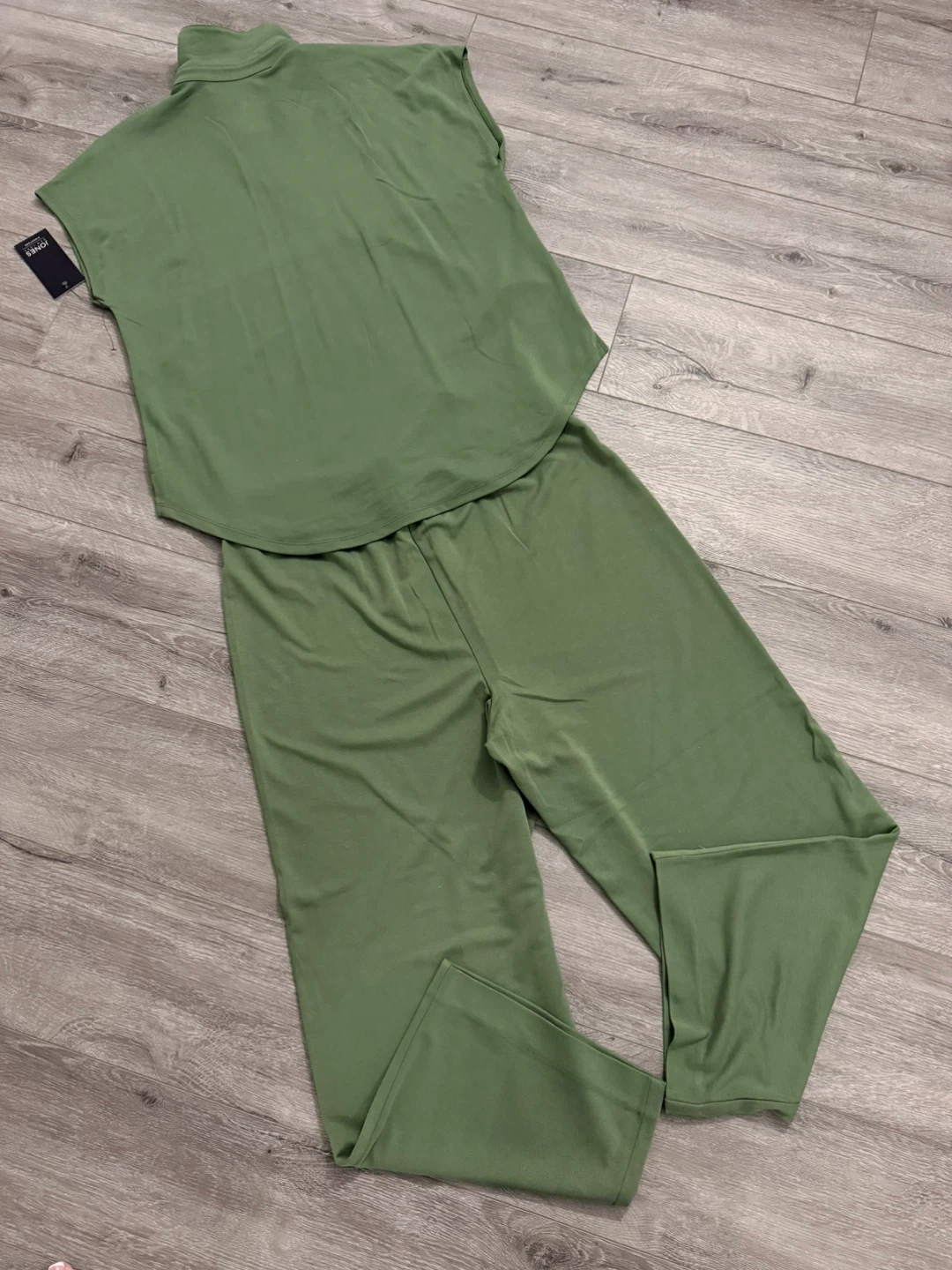 Jones New York Basil Green Shirt & Pants Set - Large - photo 4