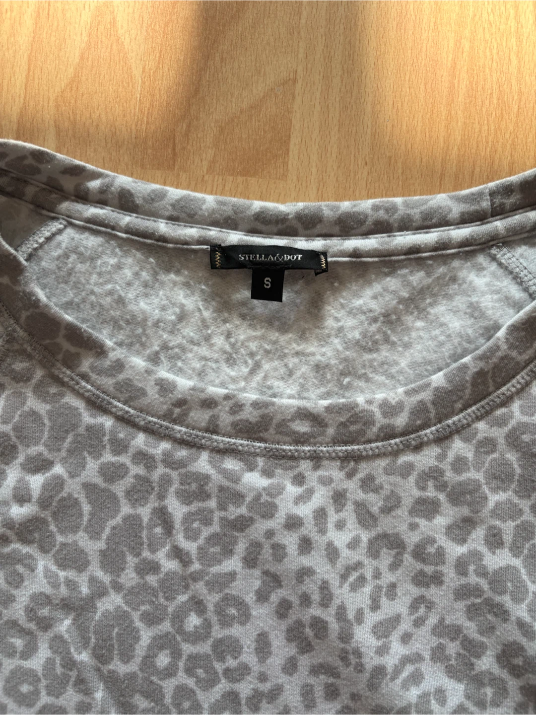 Leopard Print tunic Sweatshirt Size S - photo 3