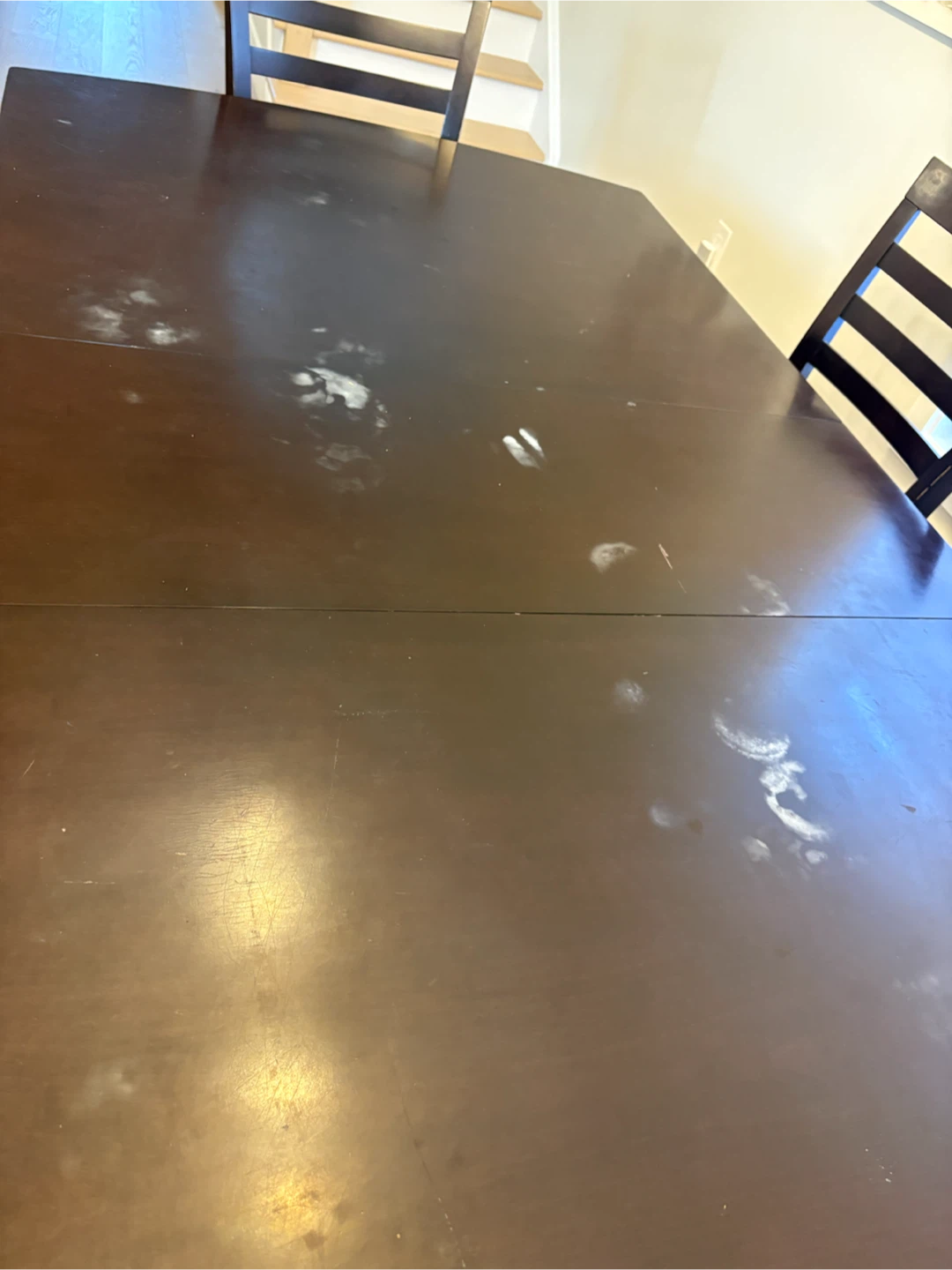 Dark Brown Dining Table with 6 Chairs - photo 3