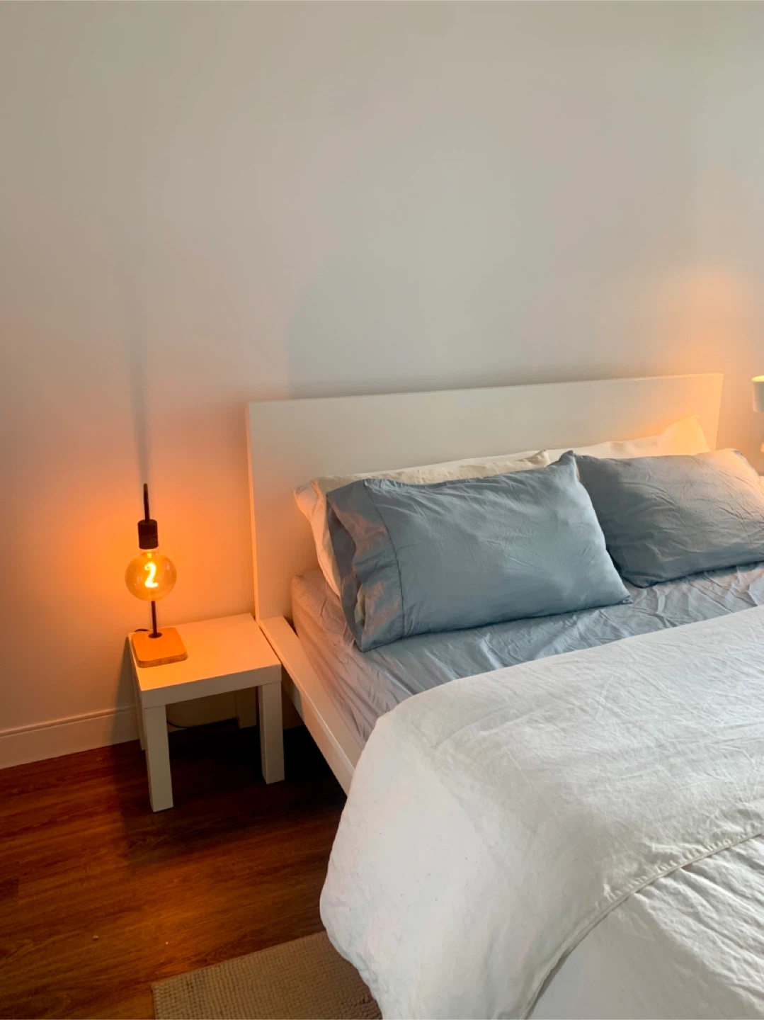IKEA Haugsvär Mattress - Queen + White Bed Frame - photo 2