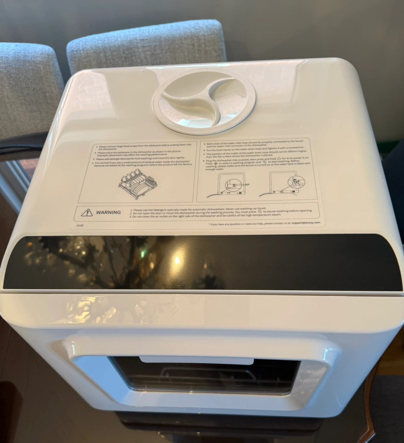ECOZY Baby Bottle Compact Countertop Dishwasher - photo 2