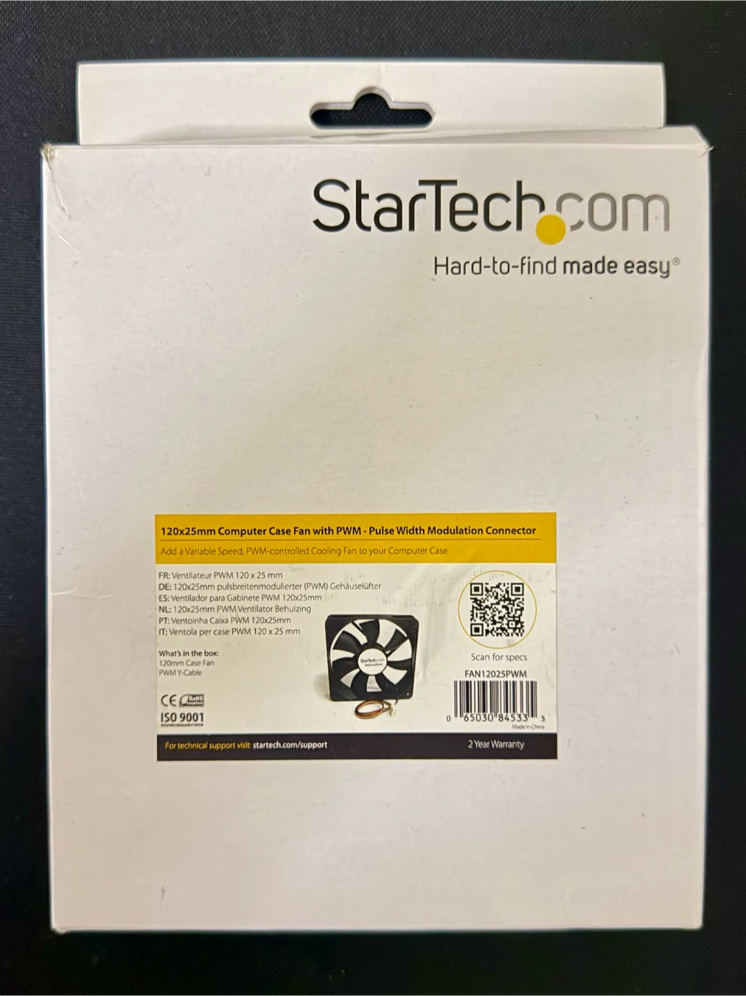 StarTech.com 120mm PWM Computer Case Fan - photo 2