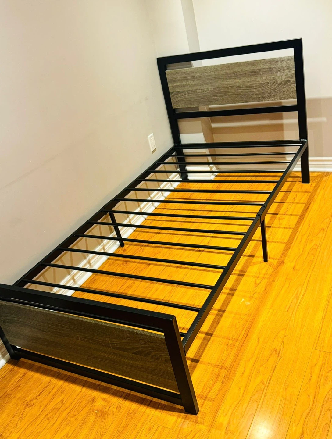 Bamboo Mattress Single Bed Frame