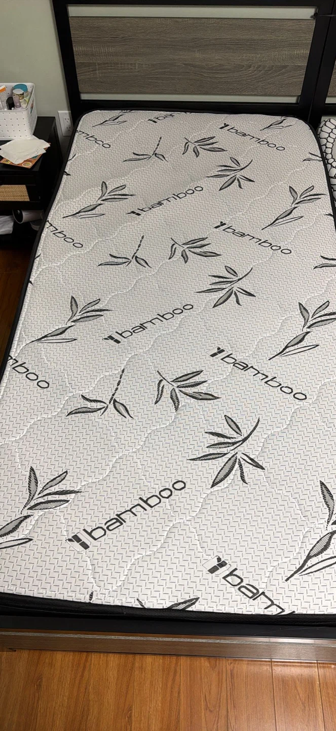 Bamboo Mattress Single Bed Frame - photo 2