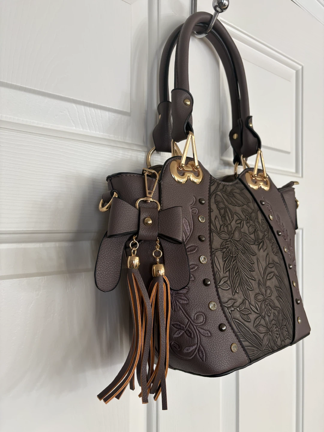 Temptation Italy Vegan Leather Textured Handbag - photo 5