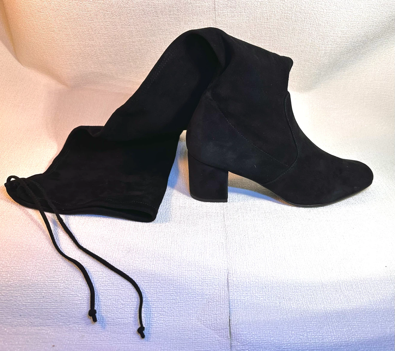 Stuart Weitzman Black Suede Over-the-Knee Boots - photo 4