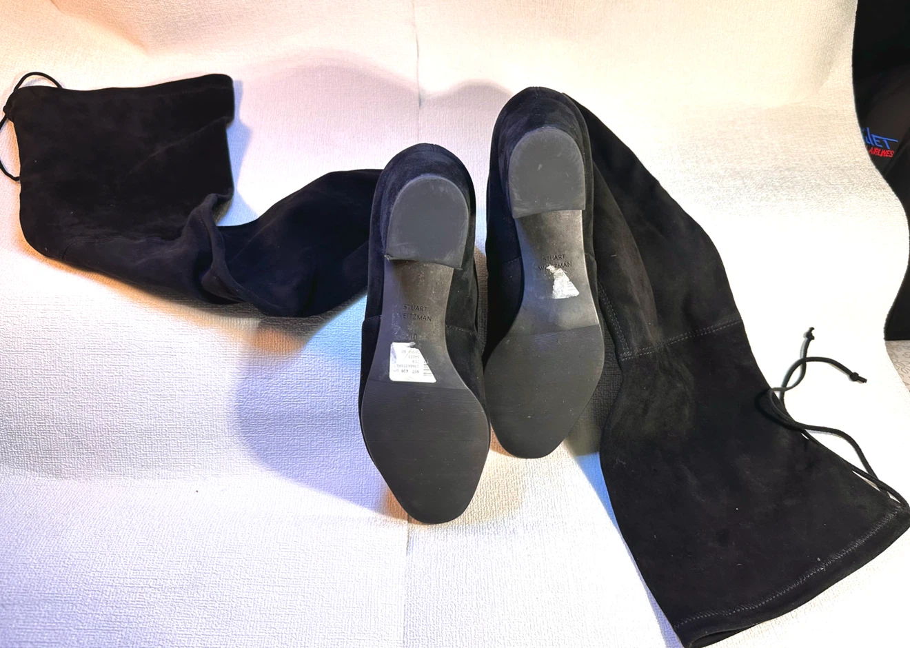 Stuart Weitzman Black Suede Over-the-Knee Boots - photo 5