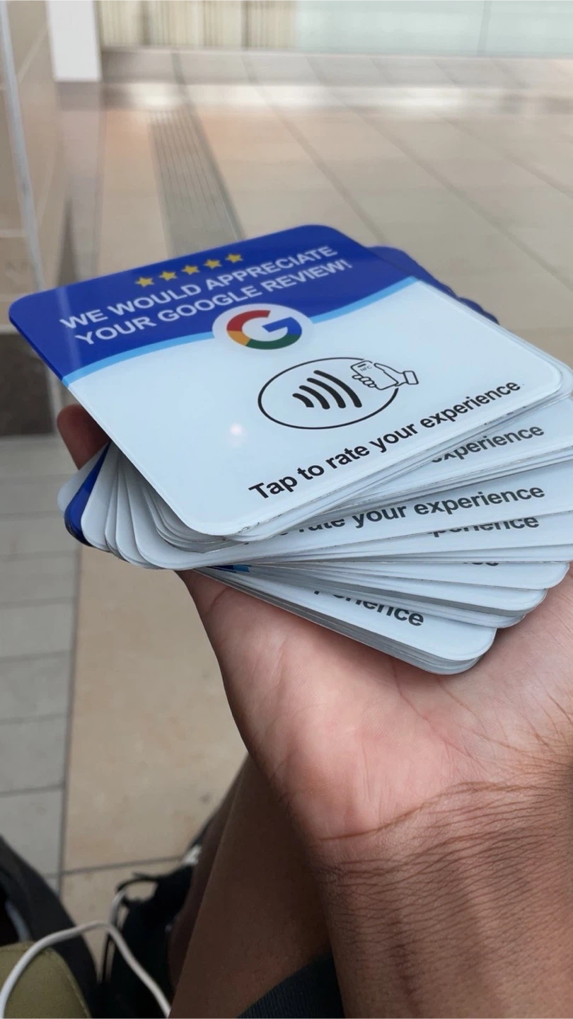Google Review NFC Tap Cards