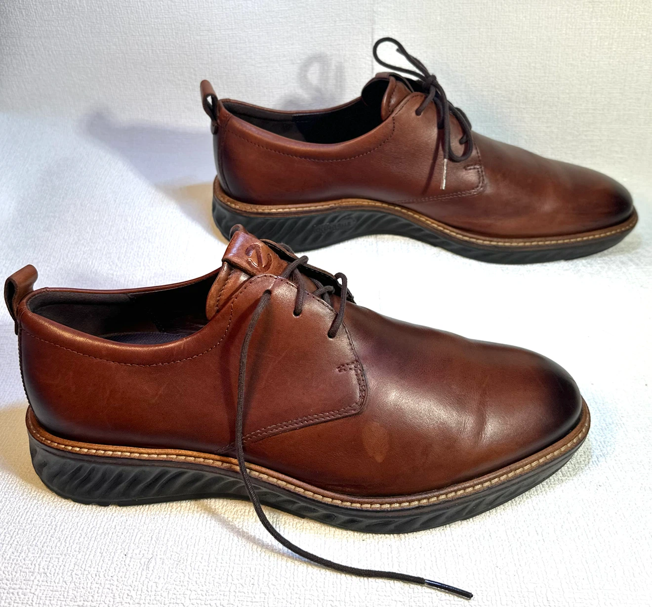 Ecco Brown Leather Derby Shoes