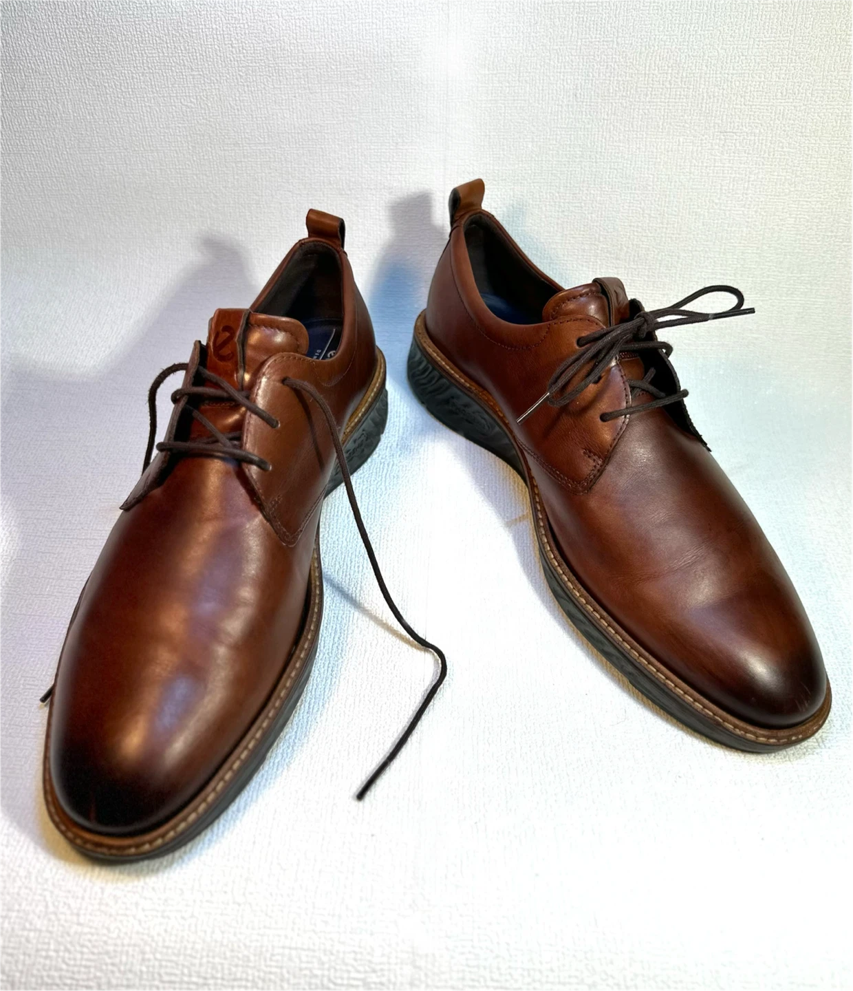 Ecco Brown Leather Derby Shoes - photo 4