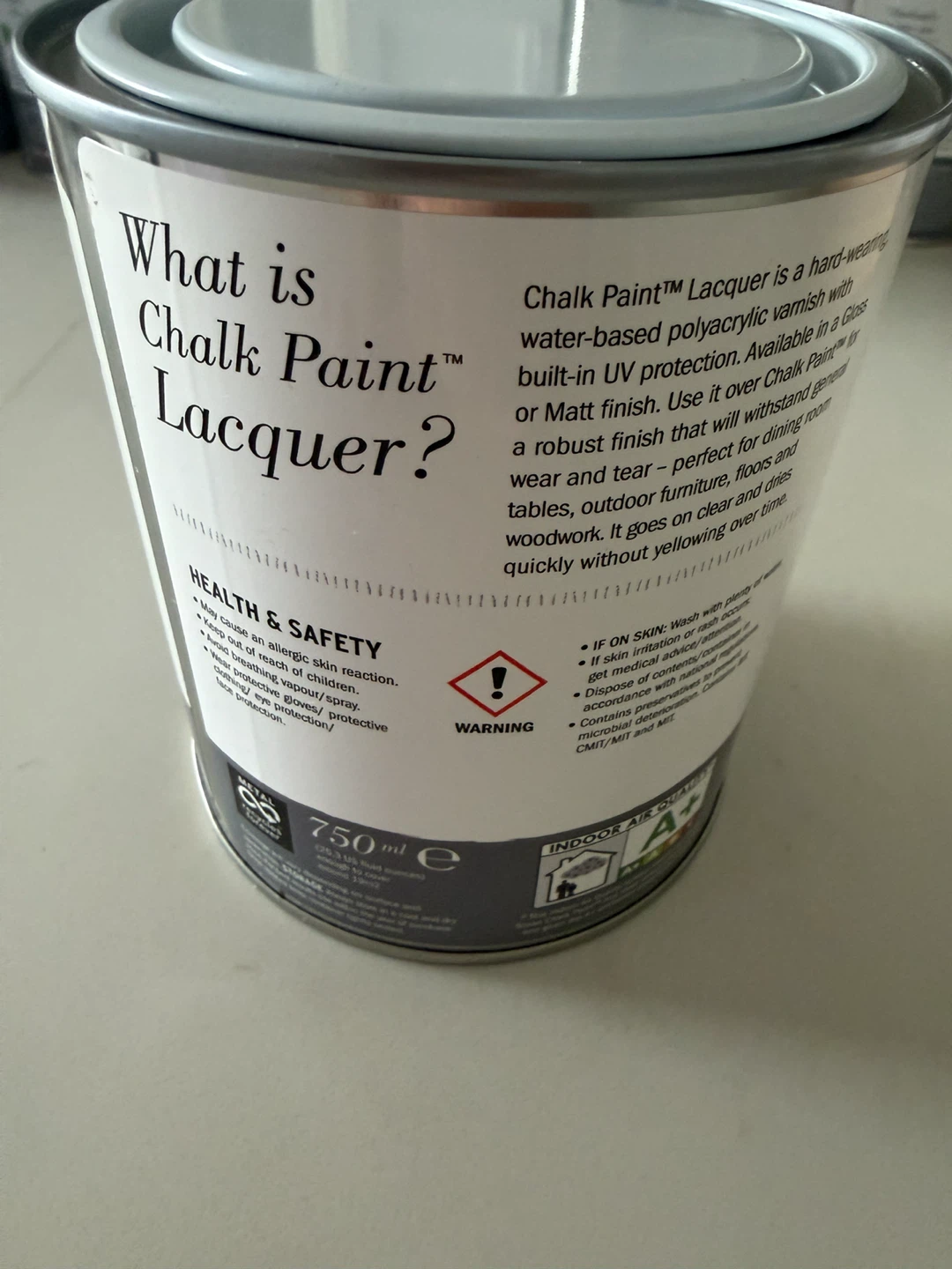 Annie Sloan Clear Gloss Lacquer 750ml – NEW – $40 - photo 2