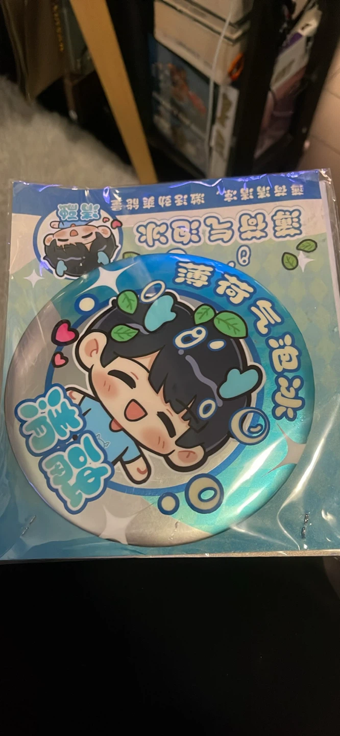 JDG Anime Character Acrylic Standee and Badge Set