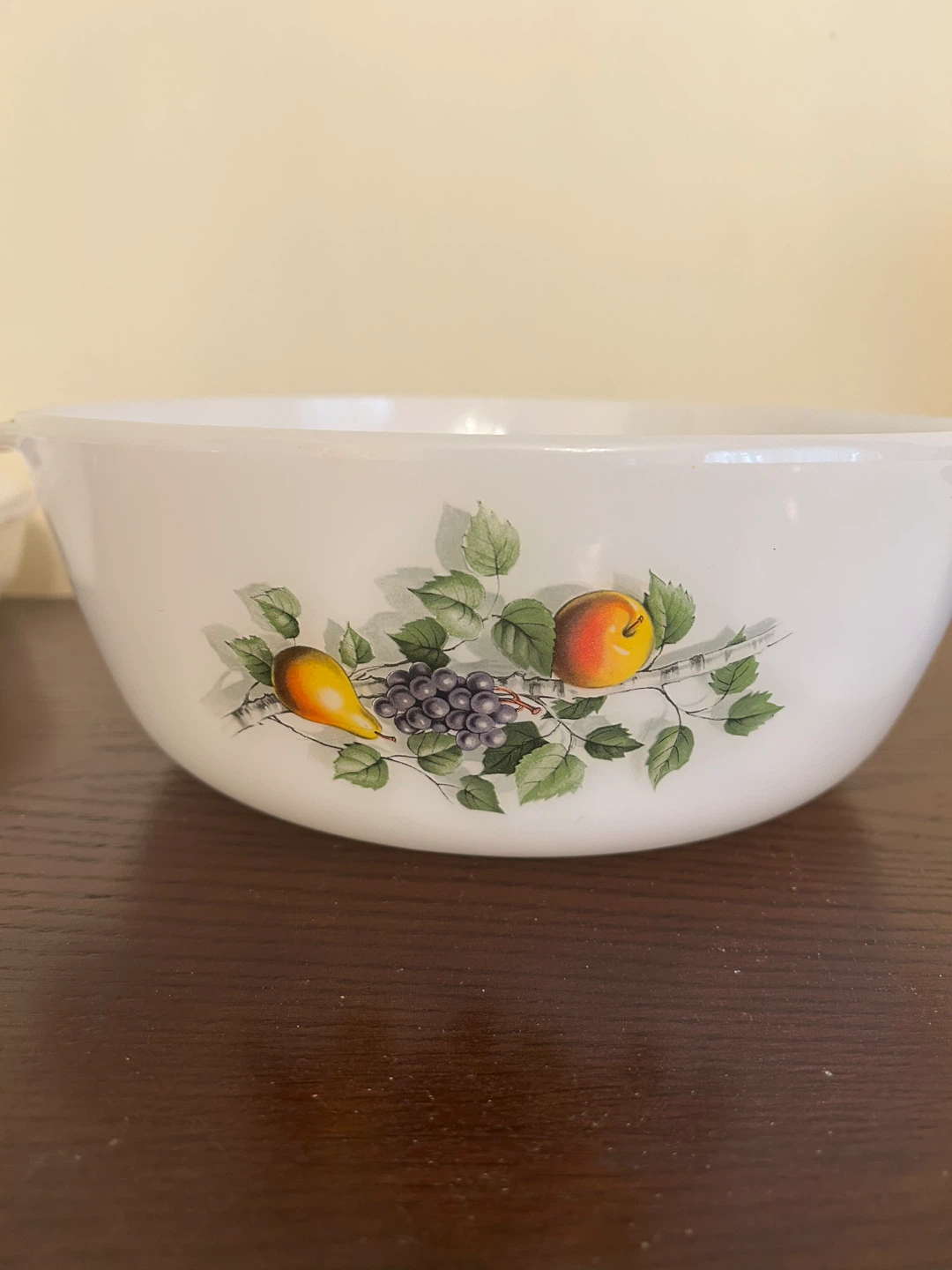 White Mixing and baking Bowl with Fruit Design - photo 2