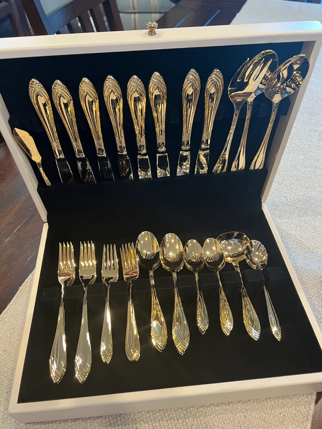 Pristine Vintage Splendide Gold Plated Flatware