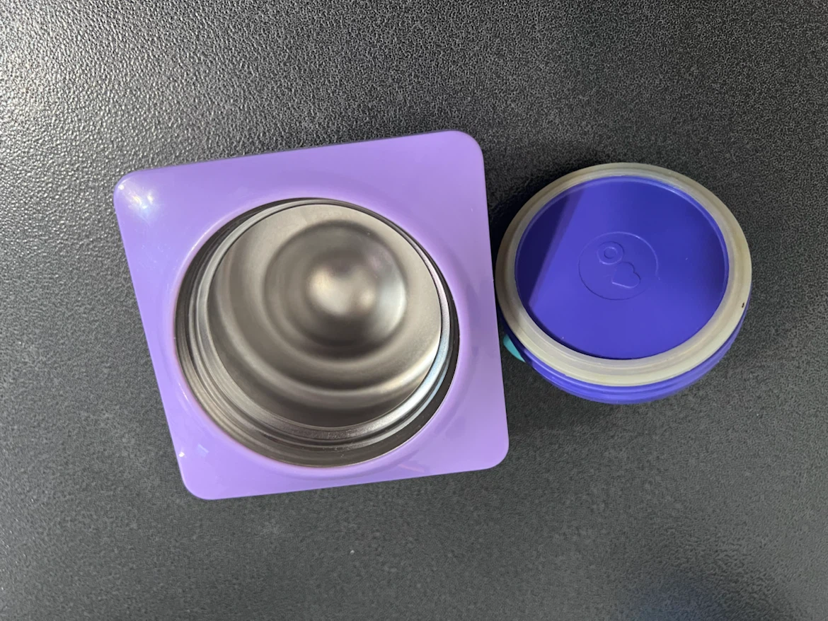 OmieBox Replacement Thermos + Lid – Purple/Aqua - photo 3