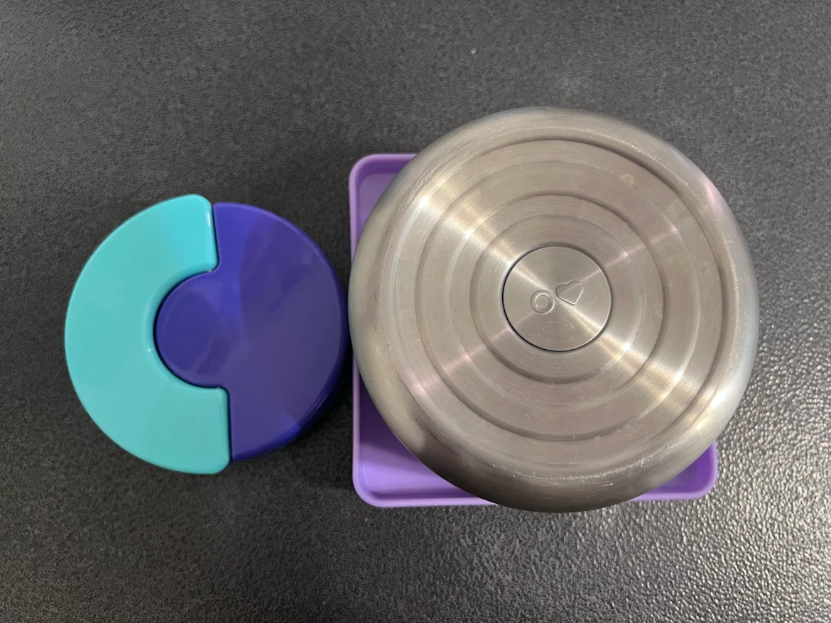 OmieBox Replacement Thermos + Lid – Purple/Aqua - photo 4