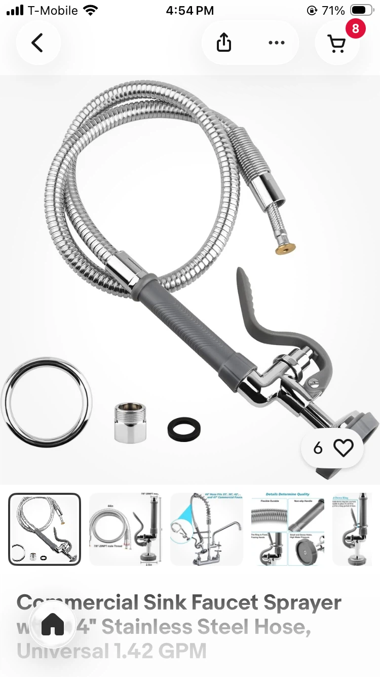 Professional Kitchen Faucet Sprayer - $55 - photo 2