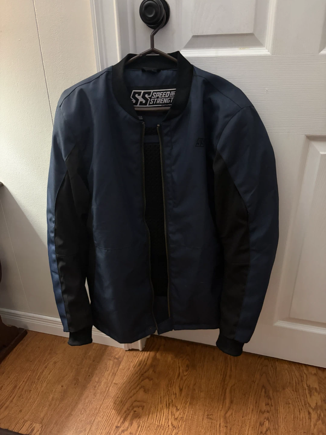Medium Motorcycle Jacket - Navy/Black - photo 3