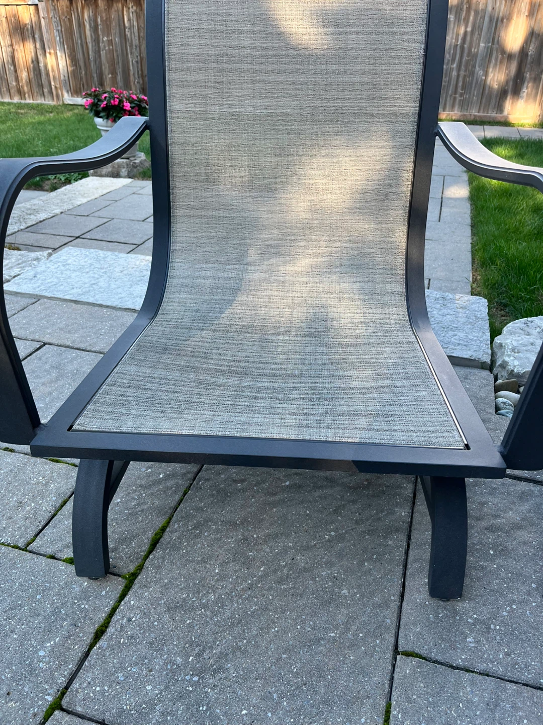 Aluminum Patio Set with 2 chairs and side table - photo 4