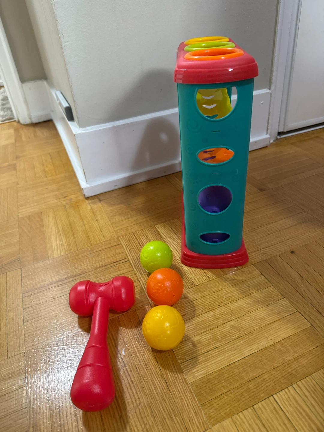 Baby Ball Ramp Toy with Hammer and Balls - photo 3