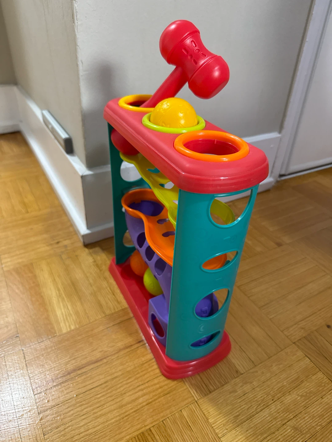 Baby Ball Ramp Toy with Hammer and Balls - photo 5