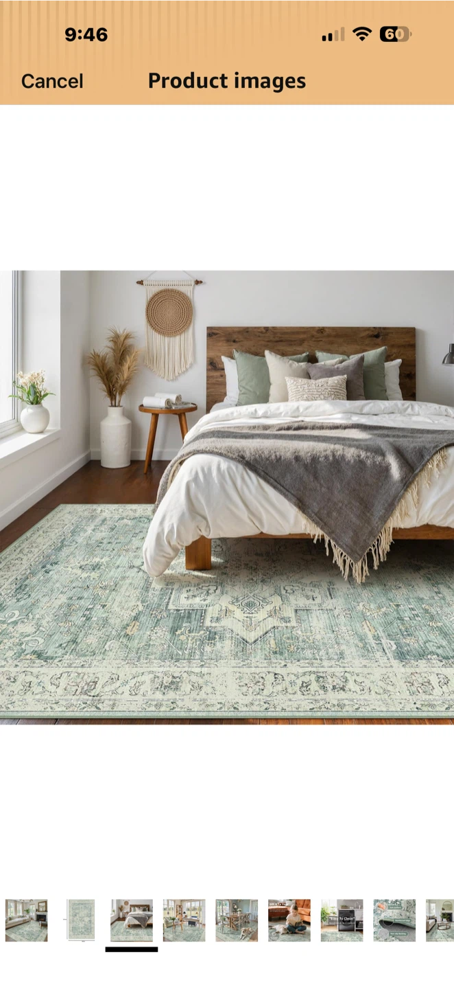 Distressed Medallion Area Rug - photo 2