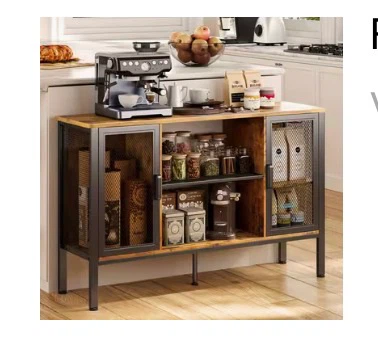 Industrial Sideboard Cabinet with Doors