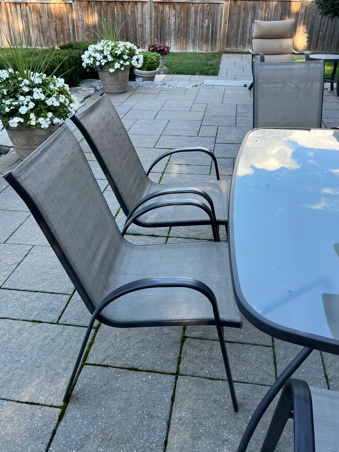 Patio Table and 6 Chairs Set - photo 3