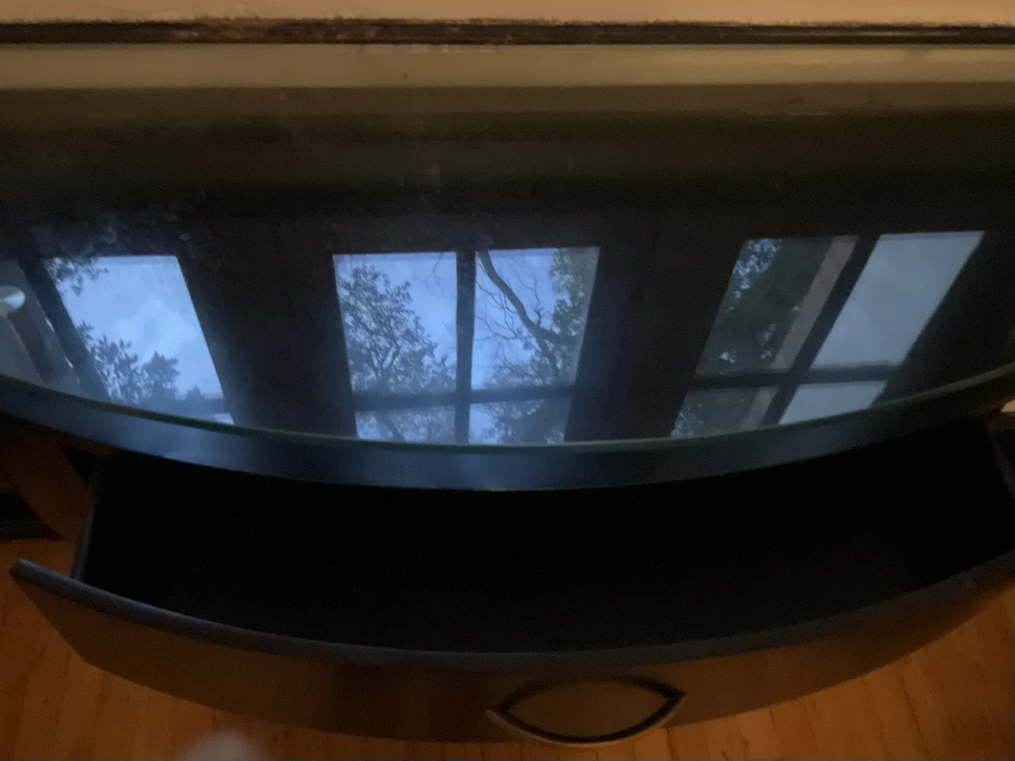Contemporary Black Demilune Console Table - photo 4