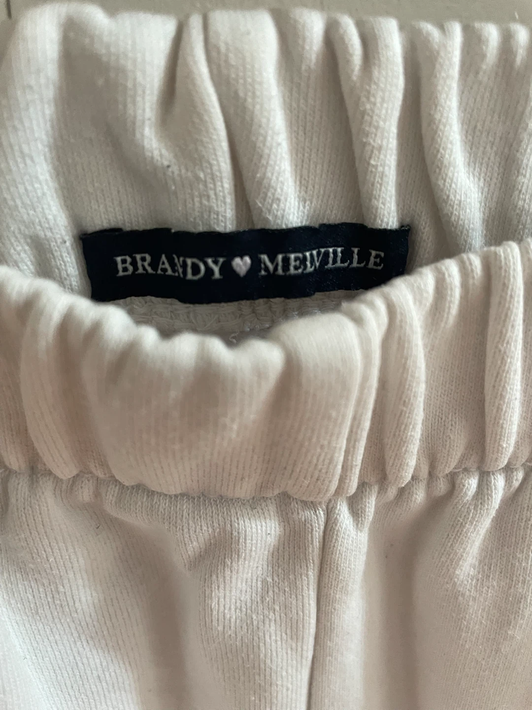 Brandy Melville White Sweatpants - photo 2