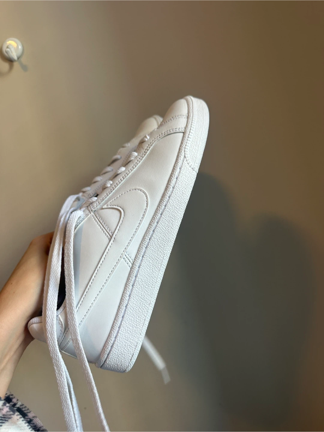 Nike White Leather Court Vision Sneakers - photo 3