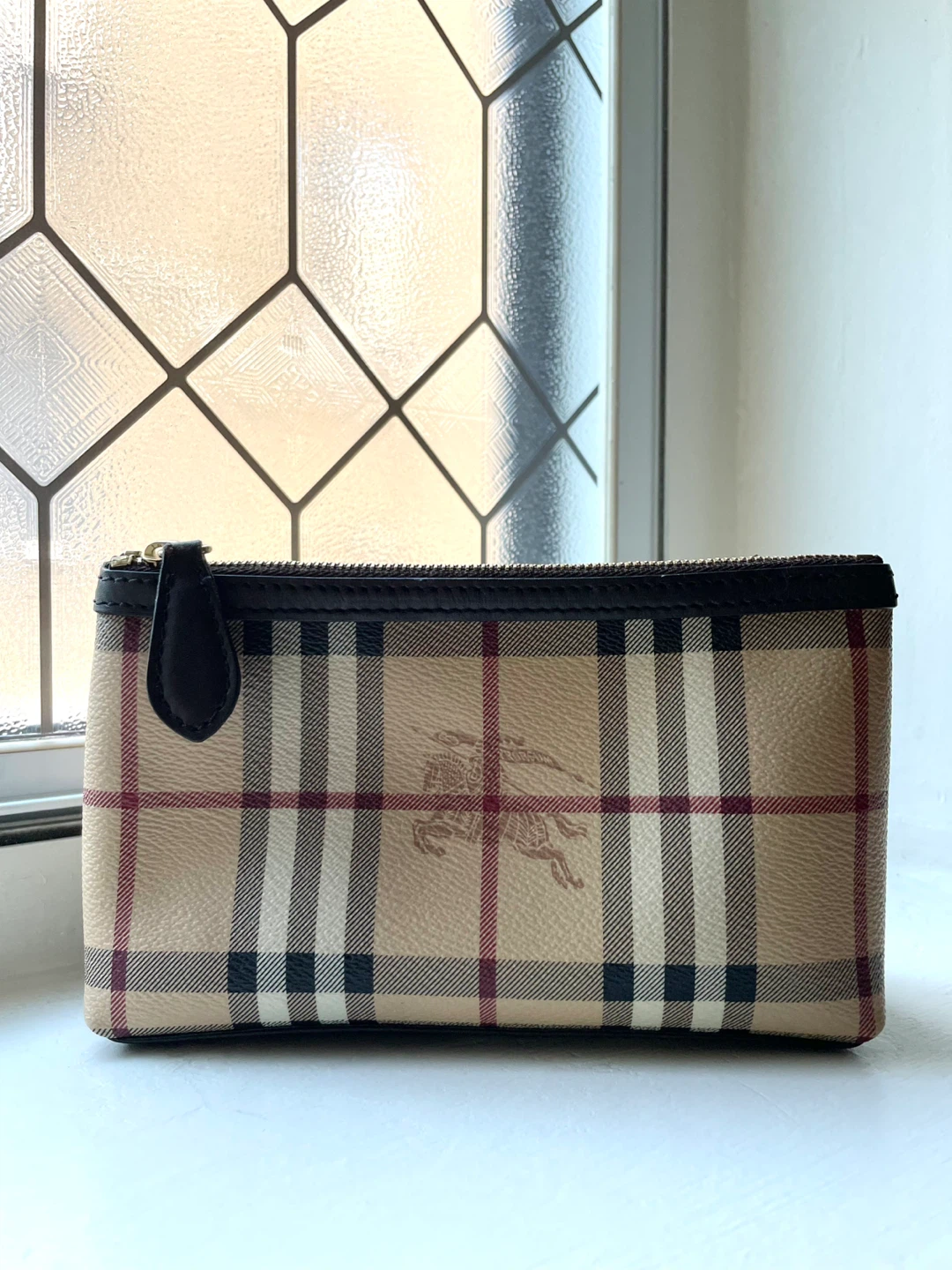 Burberry Vintage Early 2000’s Nova Check Cosmetic Toiletry Bag