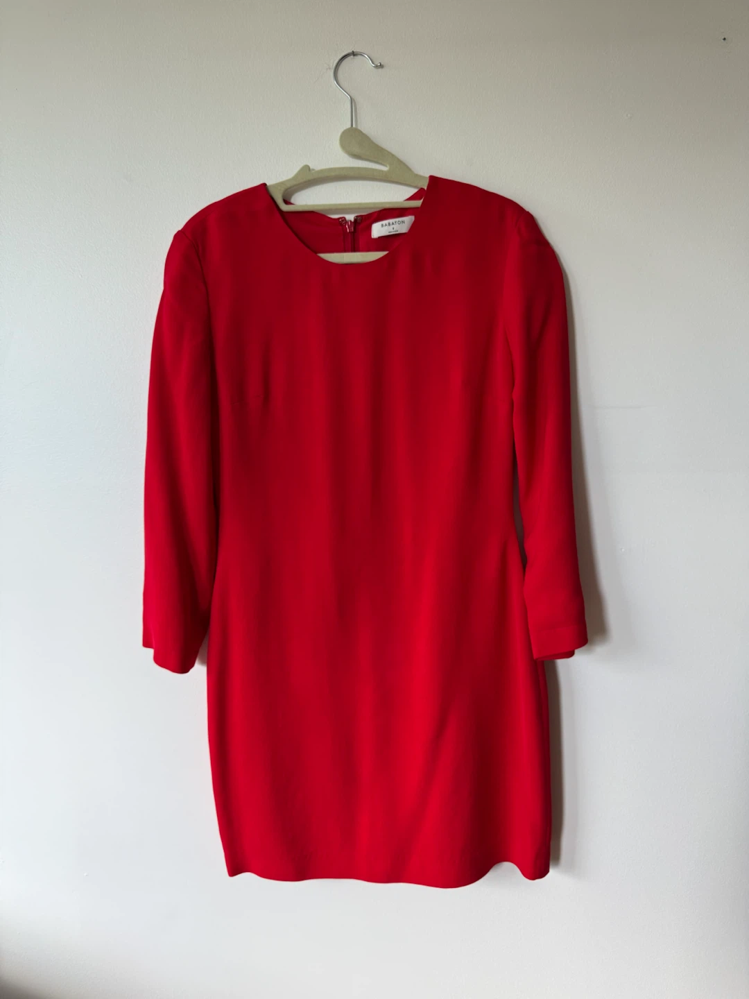 Babaton Red Long-Sleeve Dress