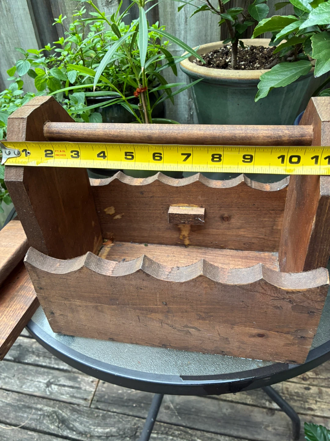 Small display box wood Vintage Handmade Rustic - photo 5