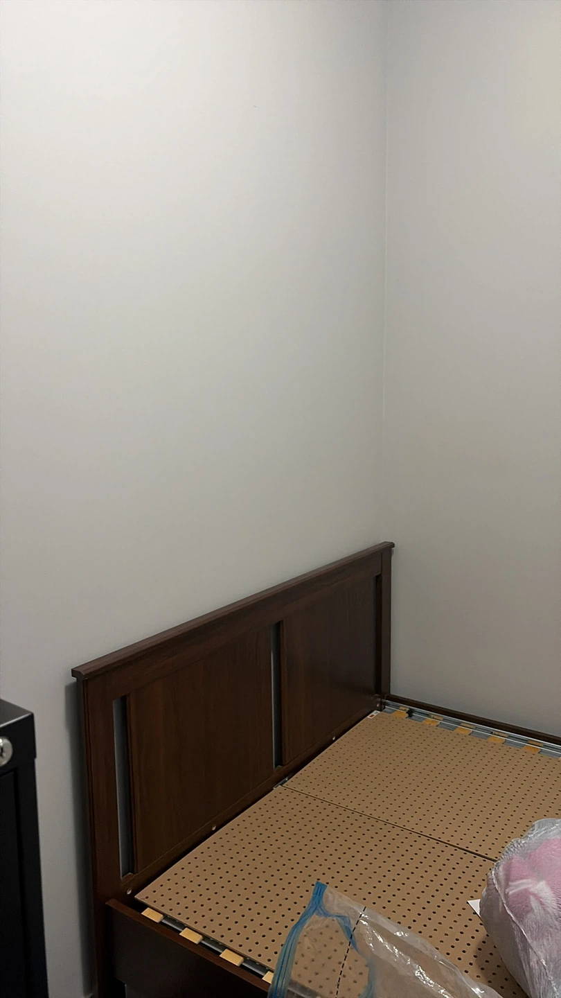 IKEA SONGESAND Dark wood double bed frame with headboard - photo 2