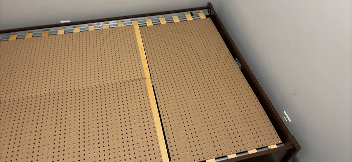 IKEA SONGESAND Dark wood double bed frame with headboard - photo 4