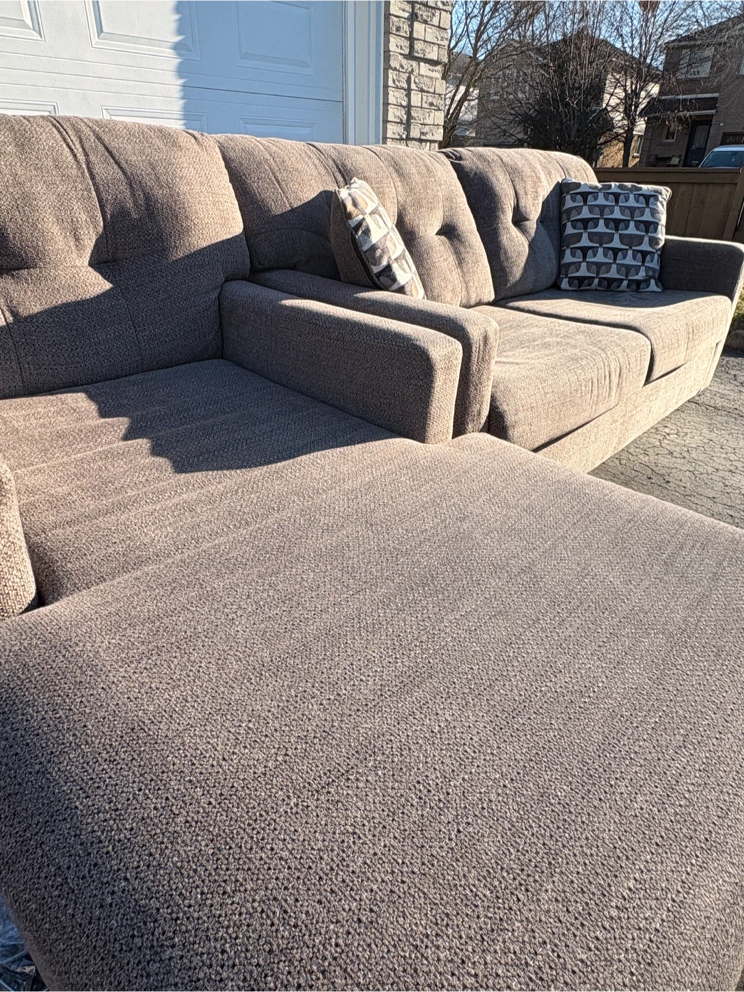 Sectional Sofa with Ottoman