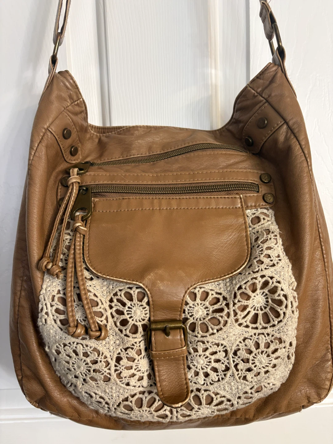 T-Shirt & Jeans Brown Faux Leather Shoulder Bag - photo 2