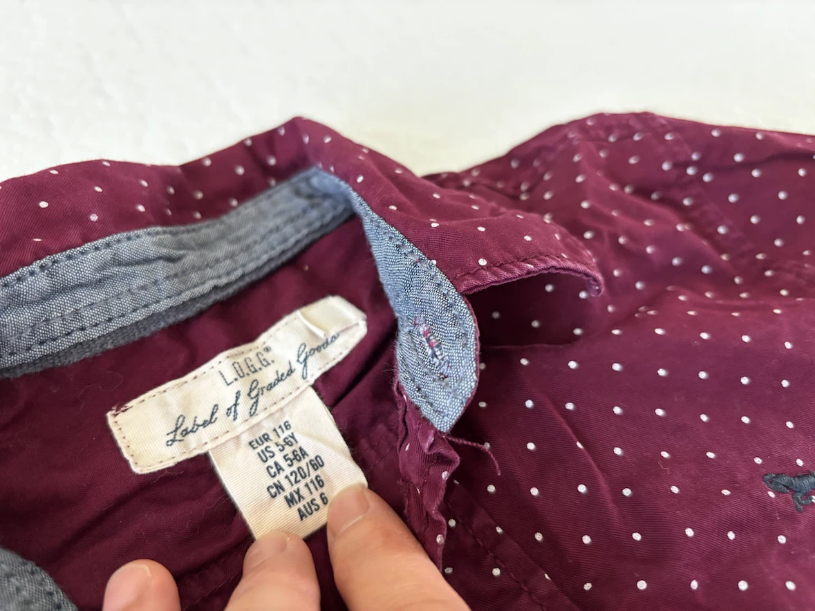 L.O.G.G. Kids Polka Dot Button-Up Shirt - photo 2