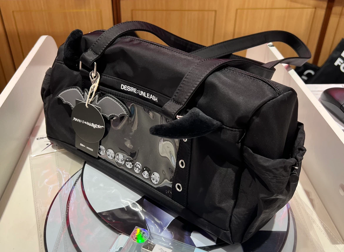 ENHYPEN X MINISO Official Duffel Bag with Bat Charm