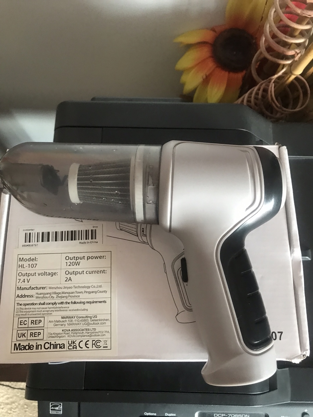 HL-107 3-in-1 Car Vacuum Cleaner
