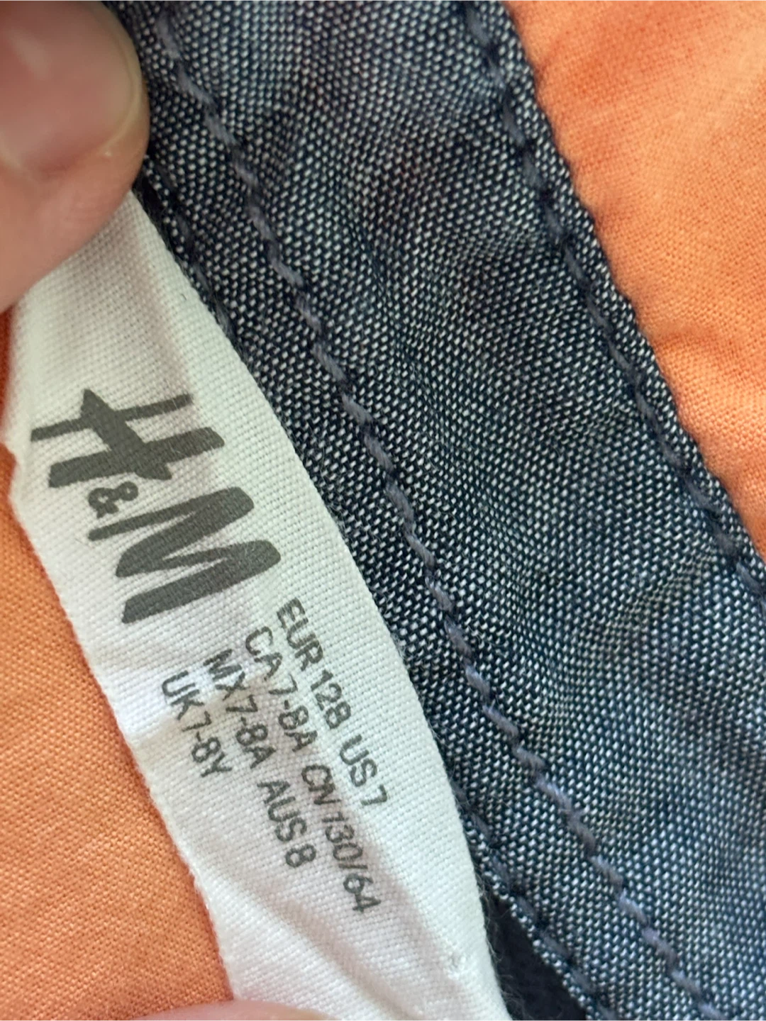H&M Orange Long Sleeve Button-Up Shirt - photo 2