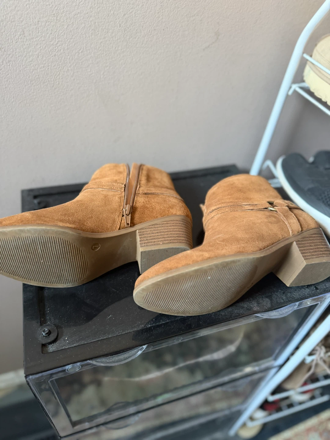 Brown Suede Ankle Boots - photo 2