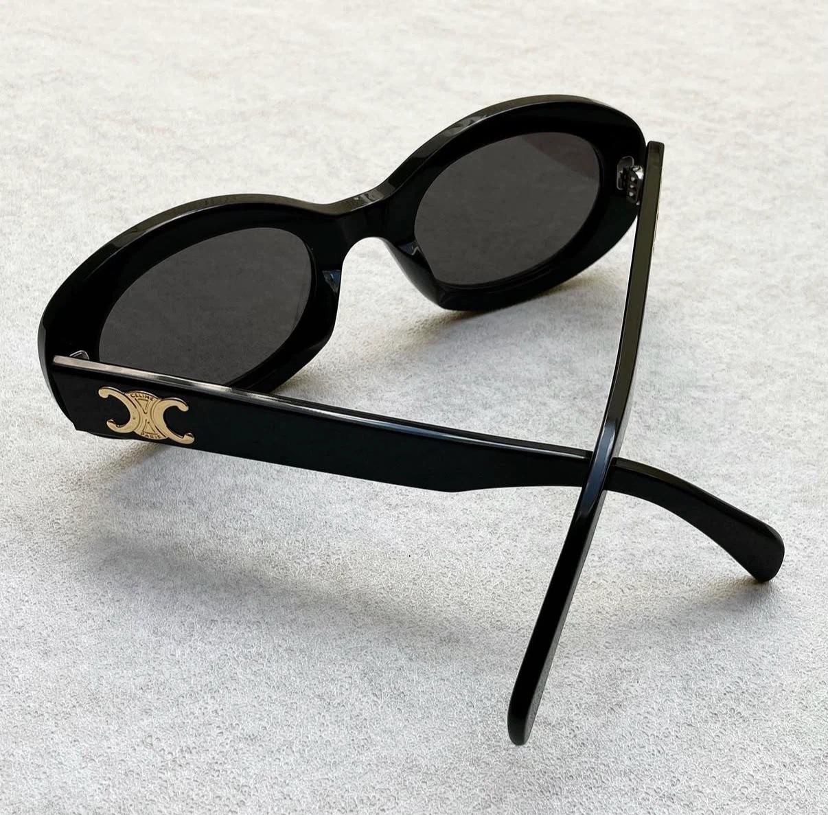CELINE Paris Black Oval Sunglasses - photo 2