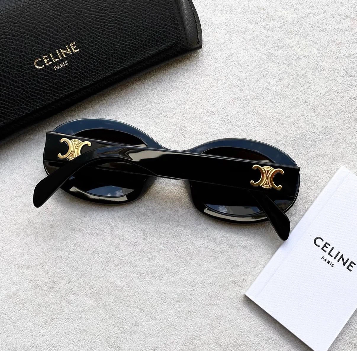 CELINE Paris Black Oval Sunglasses - photo 3