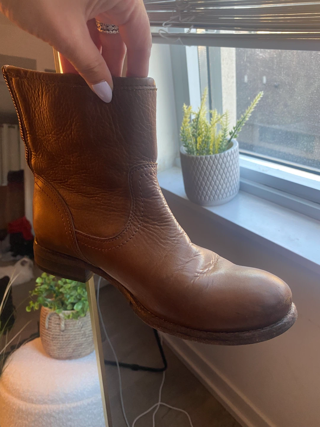 FRYE Brown Leather Engineer Boots - photo 2