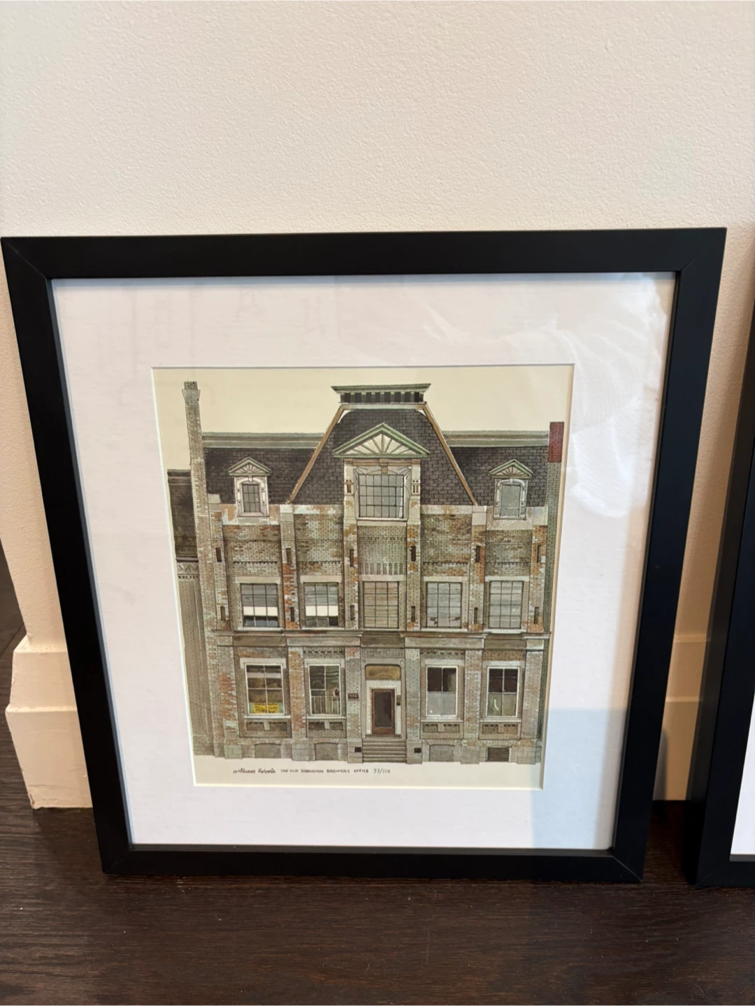 Set of 2 William Roberts old Toronto building print art - photo 3