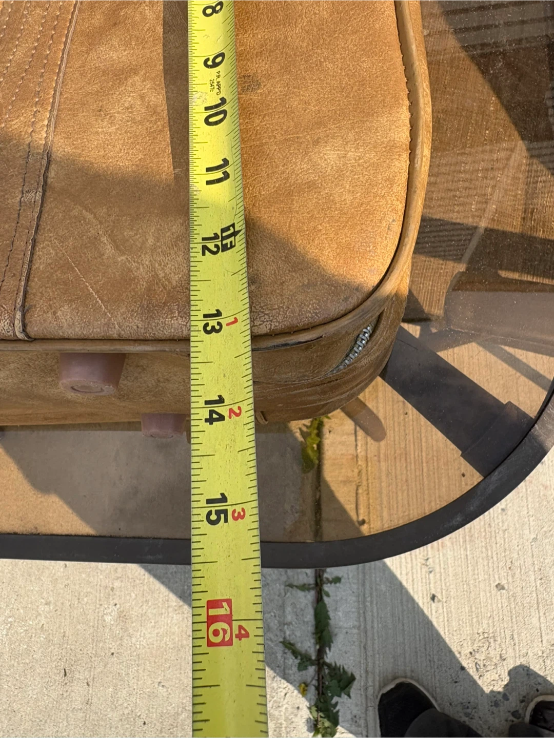 Vintage Tan Faux Leather Suitcase/ Bag Set - photo 4