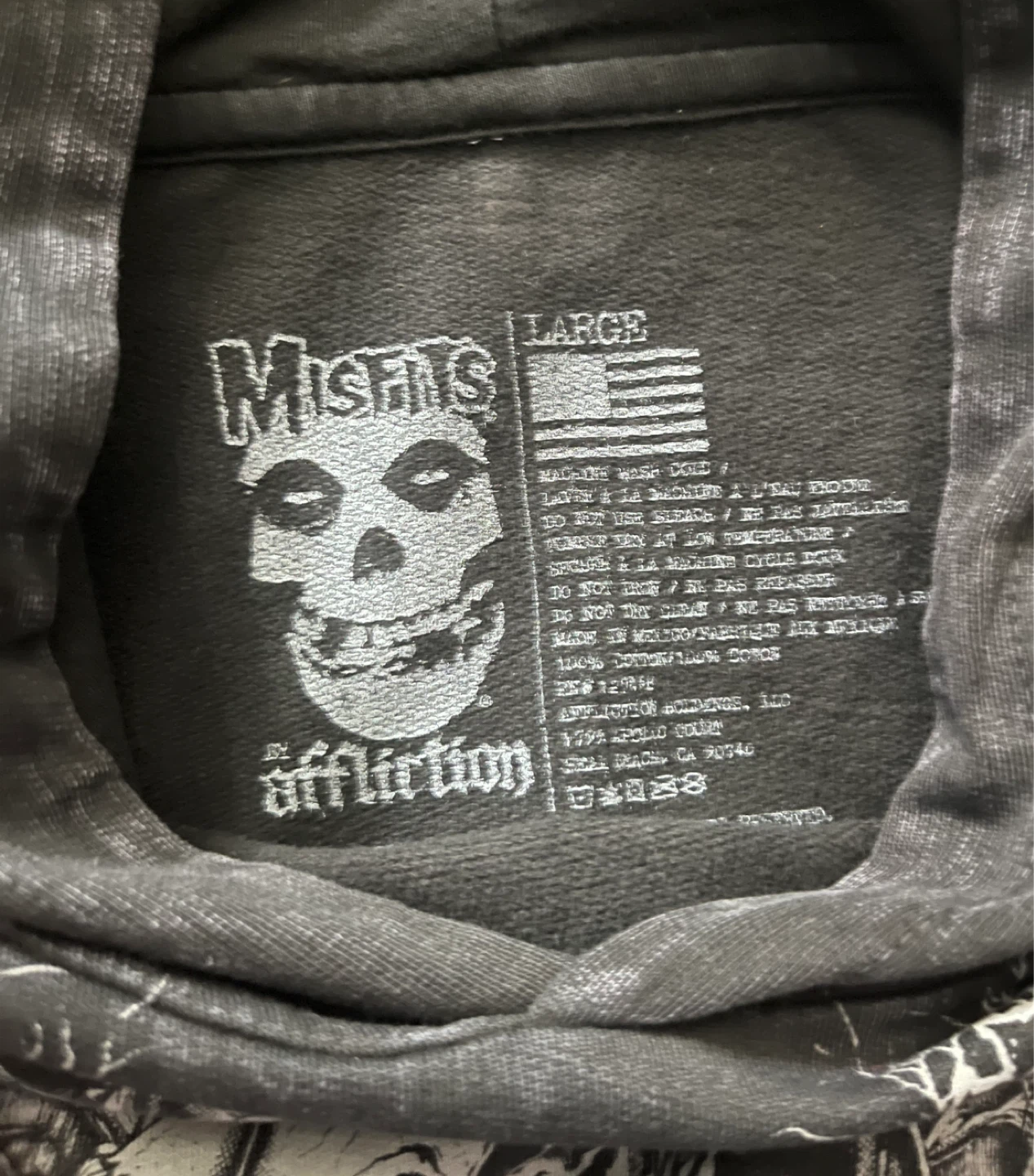 Misfits Affliction Cropped Hoodie - photo 3