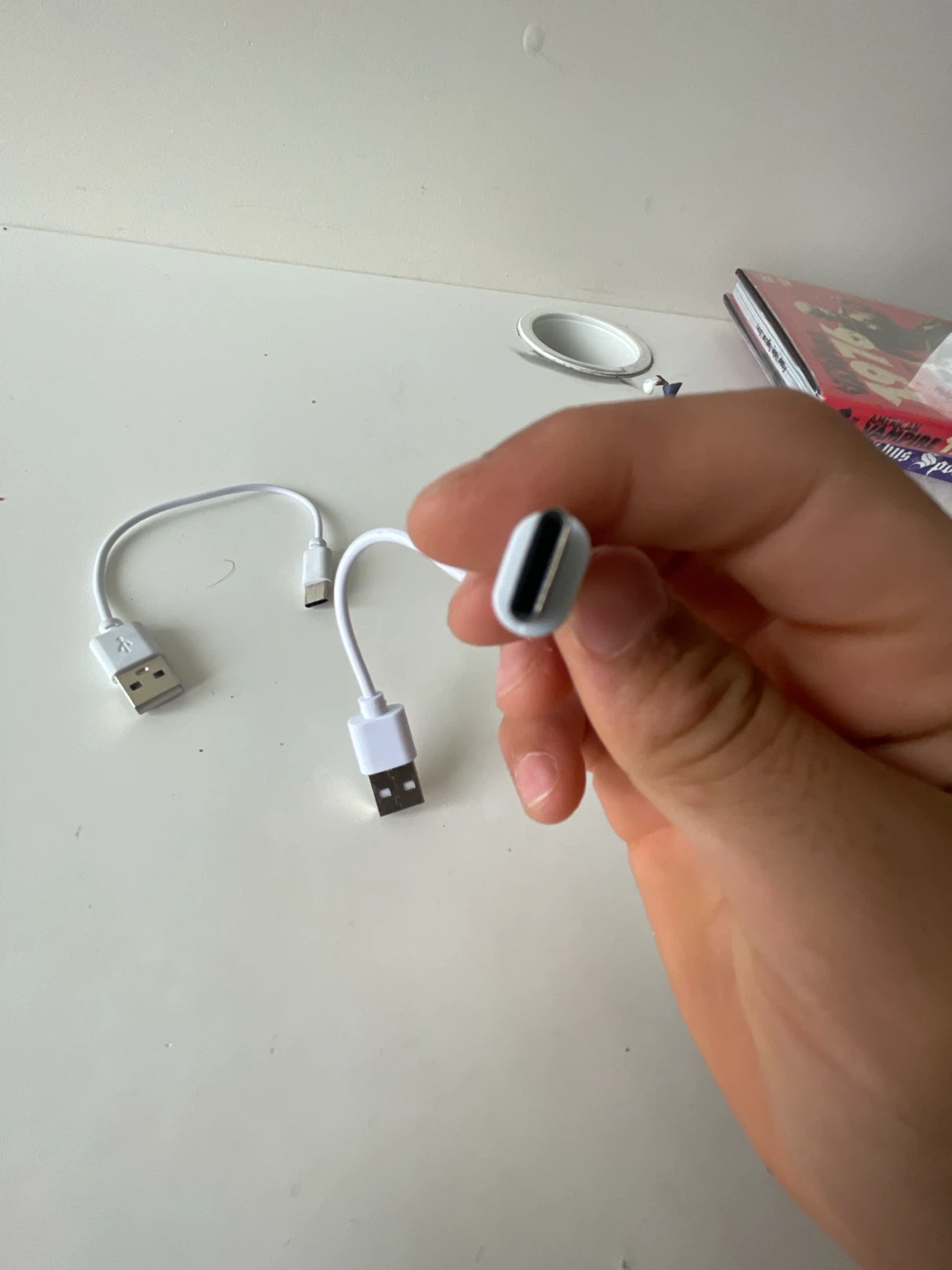 White USB a Cables (2 pack) - photo 2